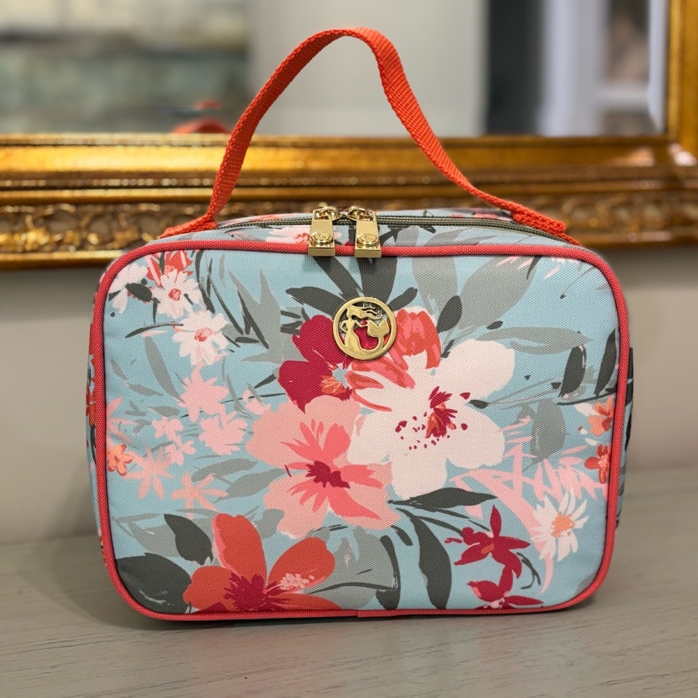 Spartina 449 LIKE NEW Floral Cosmetic or Lunch Bag